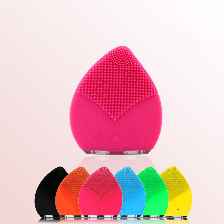 Safety Silicone Face Scrubber , Silicone Face Exfoliator 6000 R / Min Rotate Speed