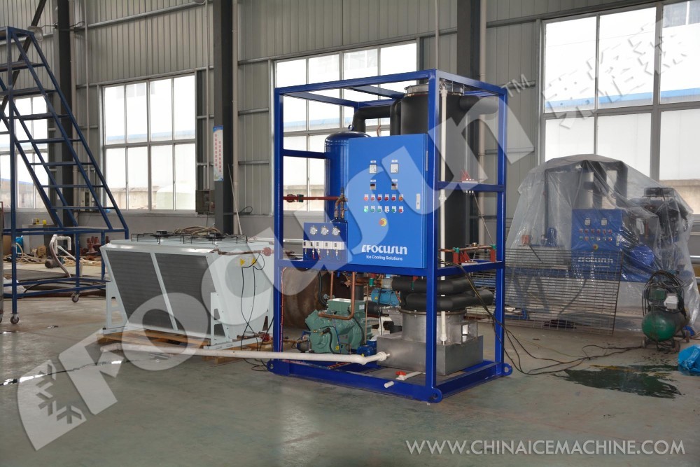 3tons/24hours Flake Ice Making Machine Advanced Technology and Danfoss Expansion Valve