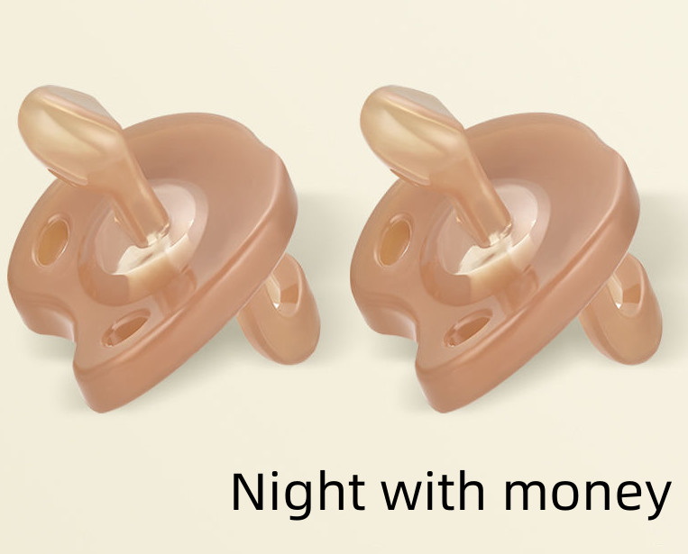 Liquid Super Soft Bear Pacifier Anti Bloating Silicone Baby Sleeping Toy Pacifier