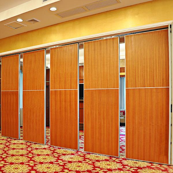 Banquet Hall Aluminum Sliding Partition Restaurant Sound Proofing Movable