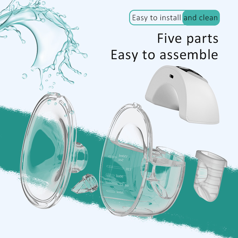 Portable Hands Free Breast Pump,Food Grade Portable Electric Breast Pump For Breastfeeding Mothers