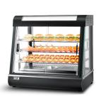 Commercial Kitchen Hot Food Display Merchandiser with Sliding Doors and 28KG