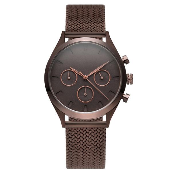IP Bronze Coating Ladies Stainless Steel Watches , Luxury Women'S Chronograph