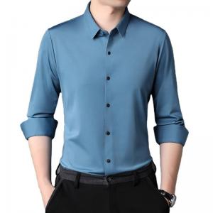China 2021 Solid Color Professional Long Sleeve Men's Clothing Dress Plus Size DRESS SHIRTS on sale