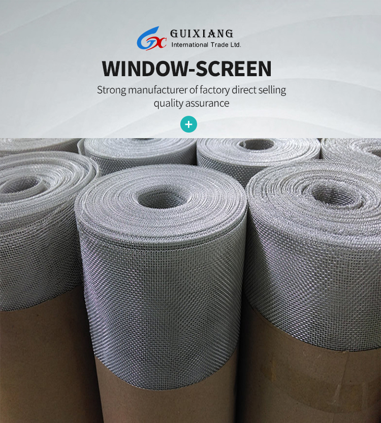 Proper Price Top Quality Factory quality direct woven net, used for window screen to prevent animal damage