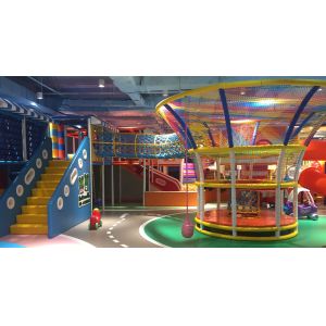 Rainbow Climbing Net for Kids Playground with Soft Foam Balls