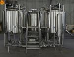 10HL Industrial Beer Brewing Equipment Stainless Steel Full Set Auto / Manual