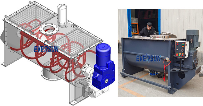Stainless Steel Industrial Mixer Horizontal Ribbon Blender For Mixing 200 - 5000L