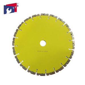 China Yellow Diamond Saw Blades , Diamond Disc Cutter Blades High Frequency Welded wholesale
