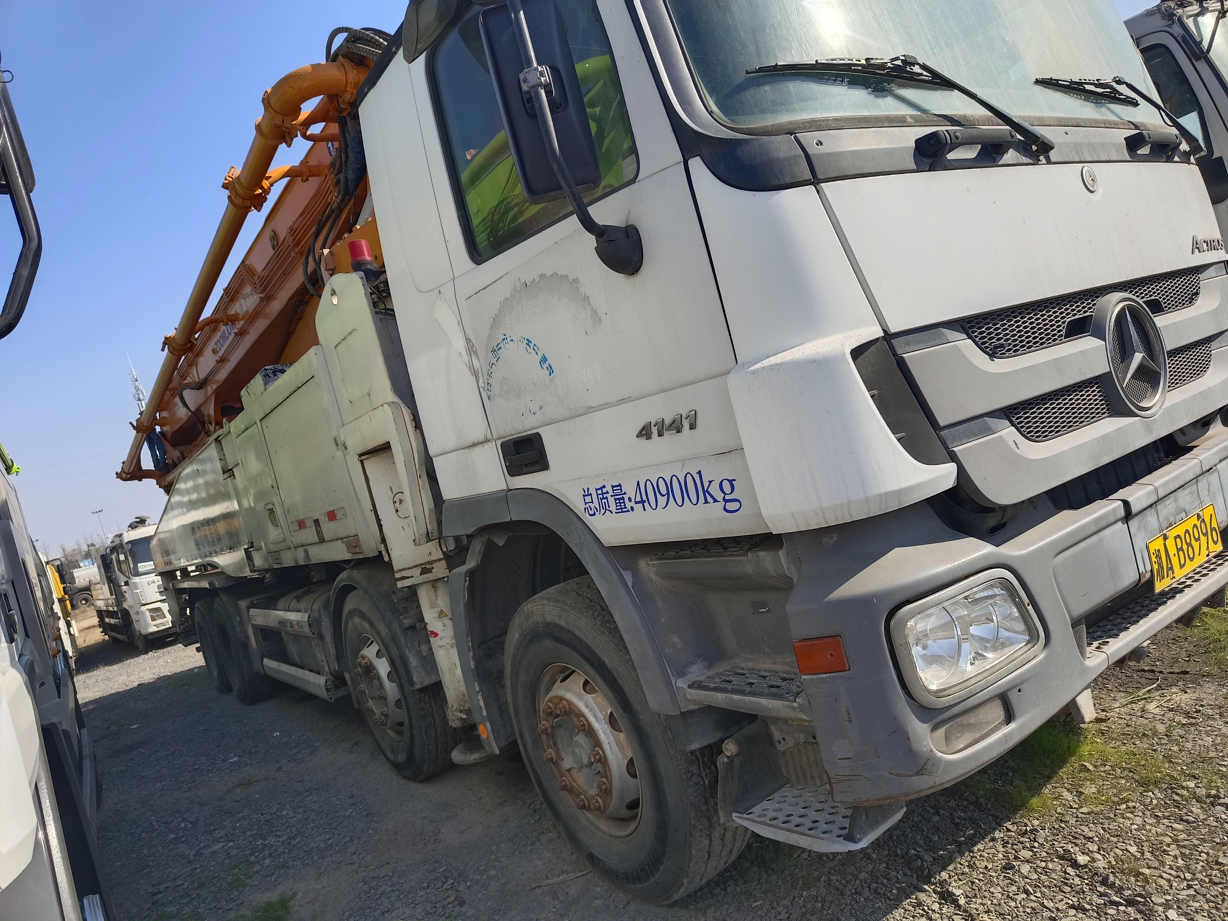 2016 Zoomlion 52M Concrete Pump Truck on Mercedes-Benz Chassis 52 Meters