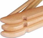 handcrafted Wooden Suit Hangers Smooth Finish Solid Wood Coat Hanger