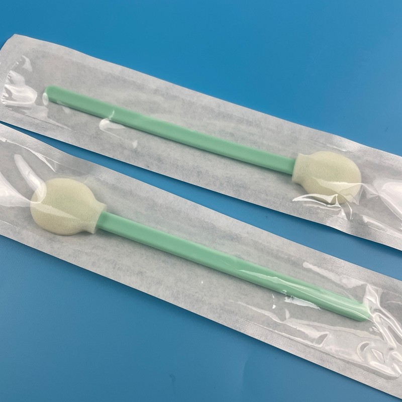 Round Rectangle Head Medical Sterile Foam Tip Swabs Individual Pack