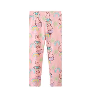 China Pink Full Print Knitted Autumn Junior Girls' Pants Pants and Leggings wholesale
