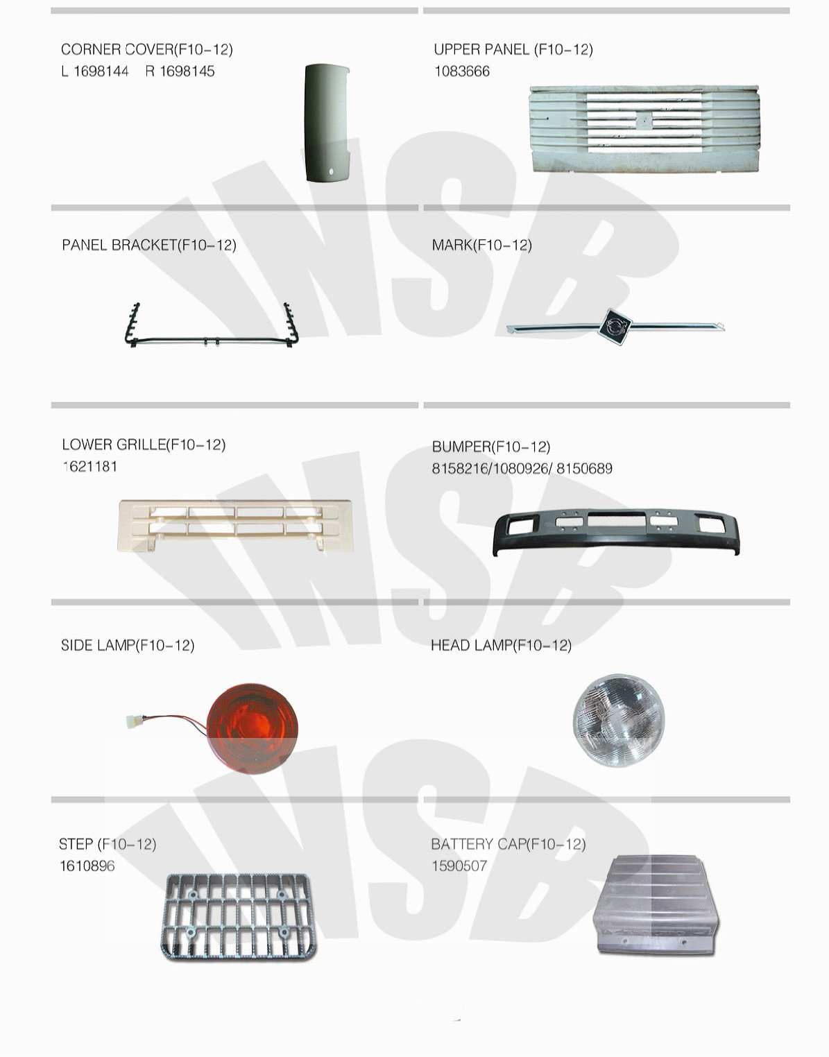 82065607 front lower grill for Truck Parts For FH13 Body Parts