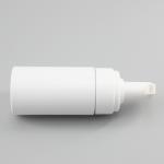 White PET Cosmetic Bottle Cylinder Foam Facial Cleanser Bottle 120ml