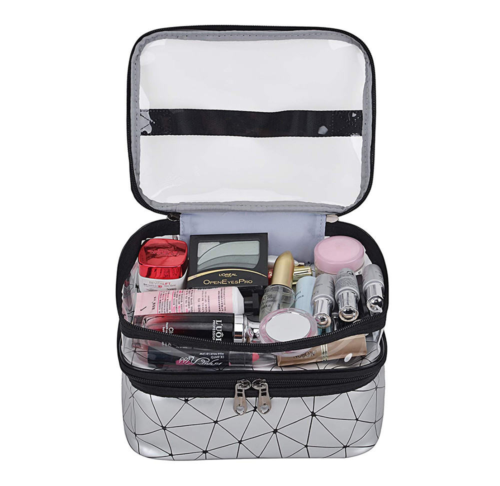 Portable PU makeup toiletry travel bags For Women
