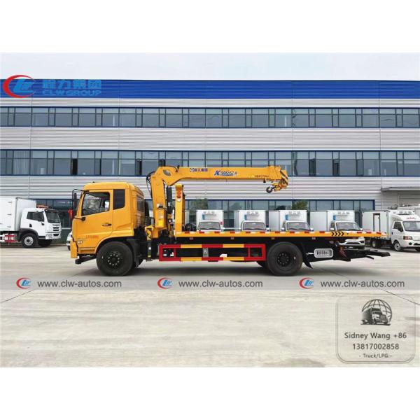 LHD Dongfeng Tianjin 6.3T 8T truck mounted hydraulic crane