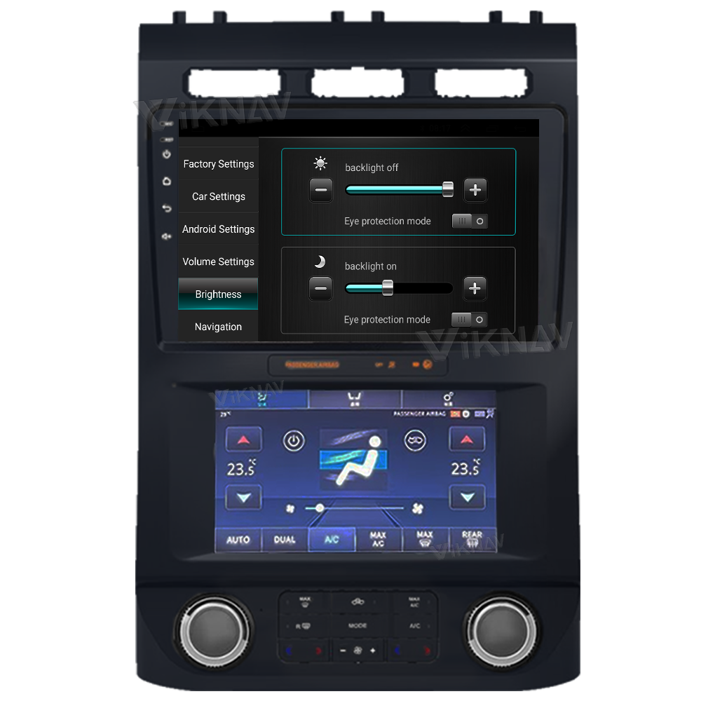 LCD Multimedia Ford Android Radio With AC Screen Car Climate Control Year 2015-2021