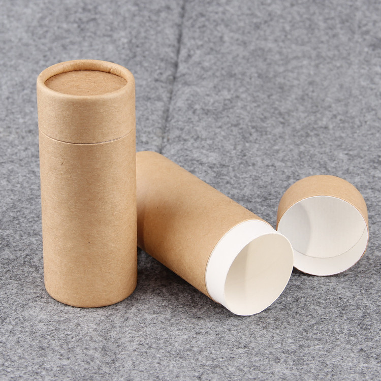 FDA Cardboard Cosmetic Paper tube Box For Liquid Foundation Packaging
