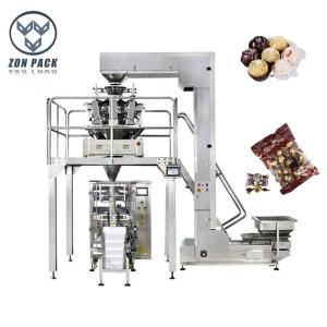 China Chocolate Bean Gummy Bear Pillow Bag Packing Machine 55bags/Min wholesale