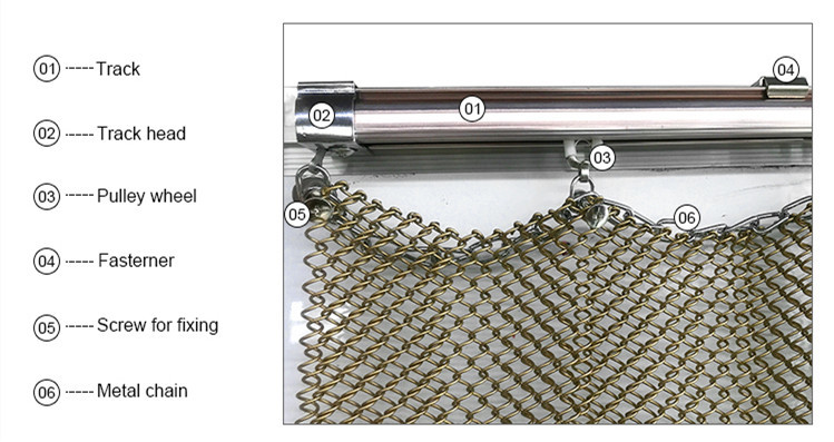 Stainless Steel Decorative Metal Mesh Curtain