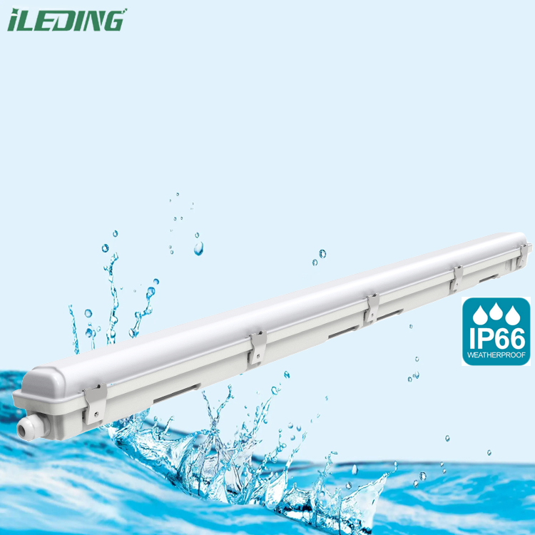 LED Vapor Tight Garage Light Fixture Dimmable IP66 LED Tri-proof Light with CRI Ra 85