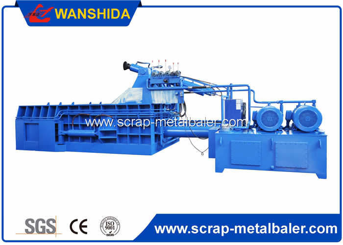 Push Out Type Hydraulic Scrap Metal Baling Press Machine , Car Baler Car Recycling Machine