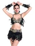 Heavy Lace Over Sexy Night Club Dresses Rhinestones Delights Feather Costumes
