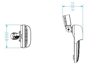 IP65 Solar LED Parking Lot Lights 20w 30w High Lumen For Driveway Parking Lots