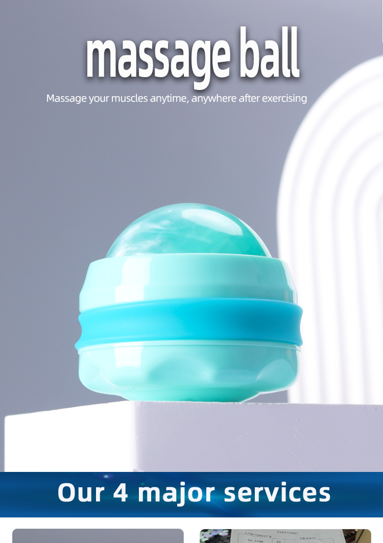 Resin Hand Held Massage Roller Ball Manual control Customized Logo