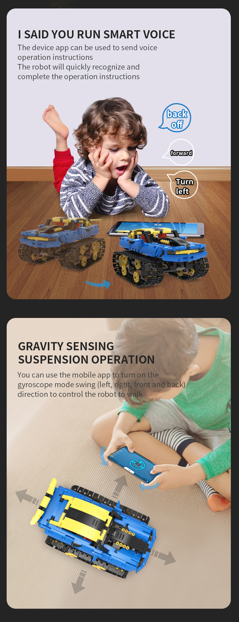 Take Control with Two-handed Steering Wheel Sensor Control RC Car 2-hour Charging Time