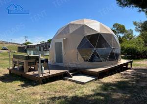 China Romantic Eco Glamping Dome Tent , Geodesic Luxury Hotel Tent wholesale