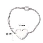 Personalized Sublimation Angel Wings Bracelet With Printable Metal Insert