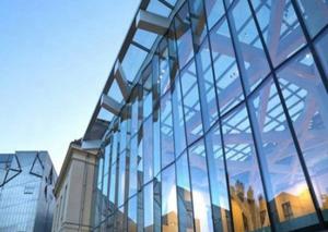 China Simple Style Solar Tempered Glass , Anti Reflective Commercial Building Glass wholesale