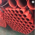 UL FM Plastic Lining Steel Pipe Fire Sprinkler Piping Red Black Painted Steel