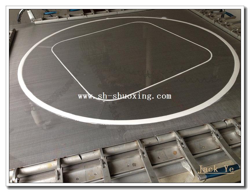 Filter screen mesh stretcher