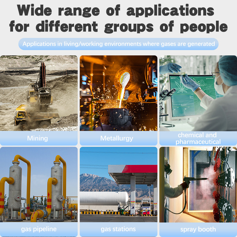 Compact Handheld Multi Gas Leak Detector 4 Gas For On Site Gas Detection