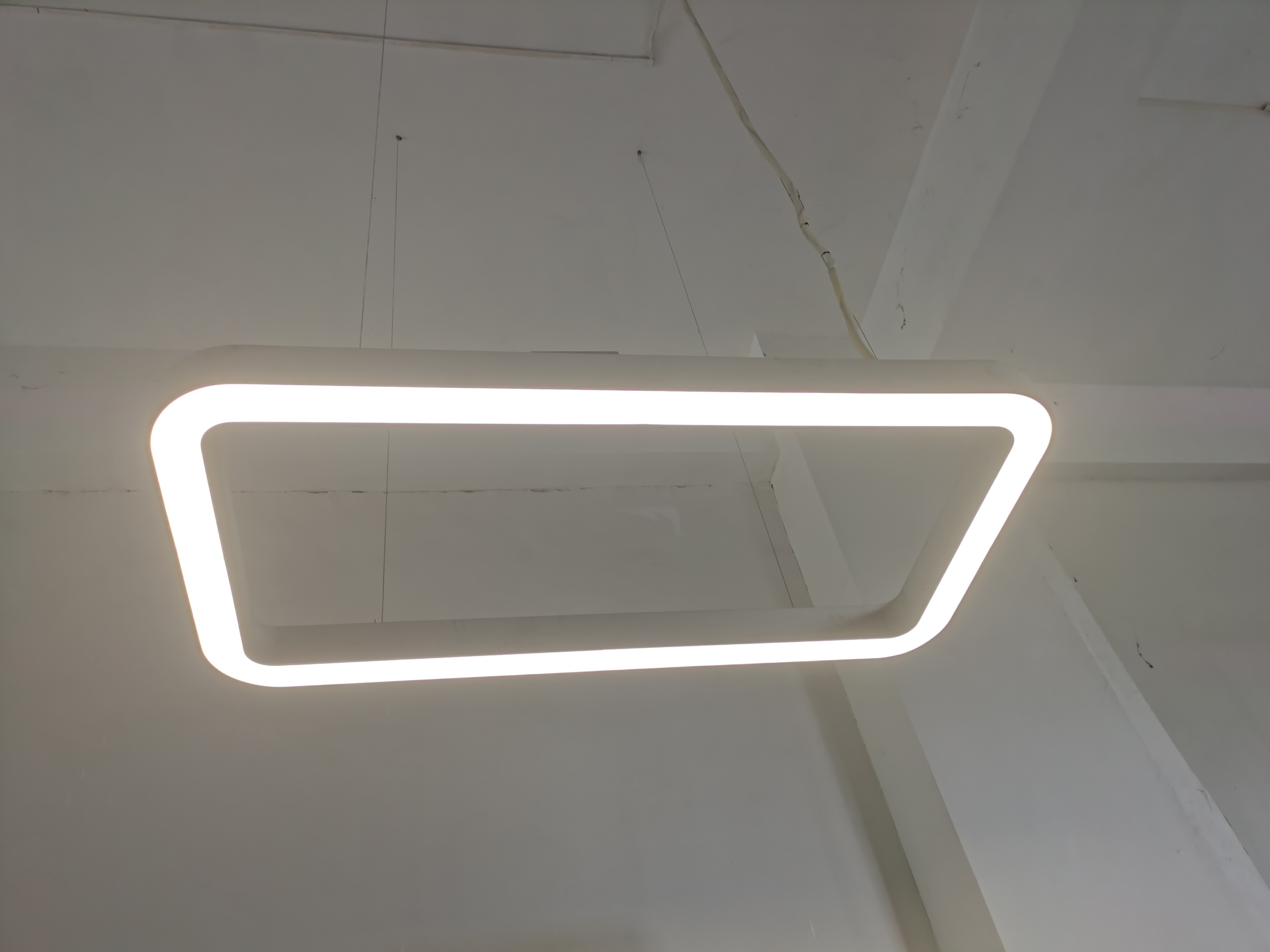 Industrial Rectangle Linear Light Aluminum LED Linear Pendant Light