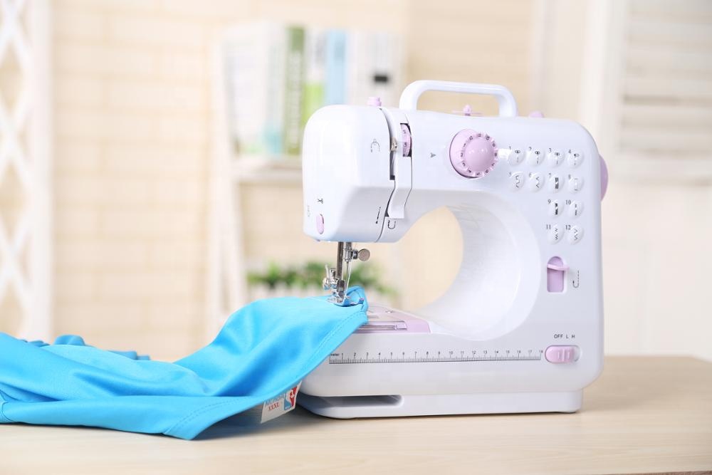 12 Stitch Pattern Mini Electric Sewing Machine Household in Market with Multi-Function