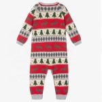 Wholesale Christmas 100% Cotton With Button Full Sleeve Baby Sweater Overall