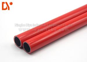 China Colored Anti Static Tubing , Worshop Rack Polyethylene Coated Steel Pipe wholesale