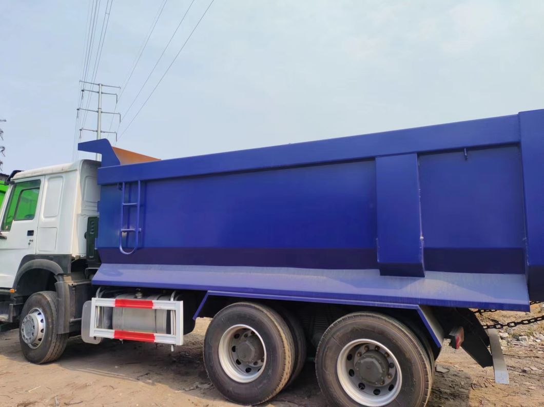 Sinotruck HOWO 6*4 Dump Truck Secondhand Truck 10tires White and blue U-Type Dump Truck