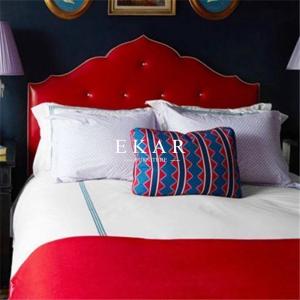 China Wood Double Bed Designs Red Leather King Bed Frame wholesale