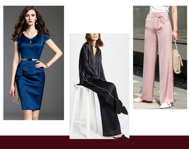 110-230gsm Acetate Satin Taffeta Rayon Viscose Fabric Imitation Silk For Pajamas