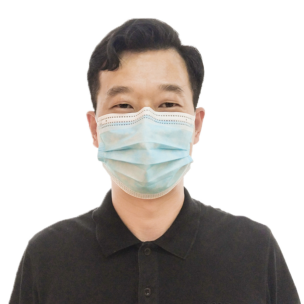 3Ply Disposable Medical Surgical Face Mask , Elastic Earloop Type 3 Ply Medical Face Mask