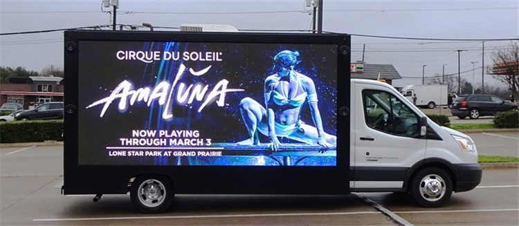 Noiseless Superlight P5 Outdoor Advertising Truck Led Screen