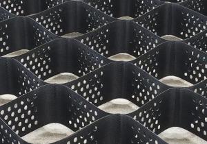 China Black Ground Erosion Control Geocell Grid For Slope Protection wholesale