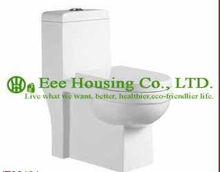 Wc Toilet S-trap 300mm siphonic one piece toilet with built-in bidet