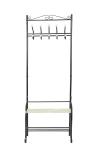 Bench Shoes Shelves Free Standing Coat Hanger For Hanging Bags / Hats Bedroom