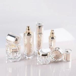 China Customized Acrylic Bottle Jar Set for Cosmetic Packaging 30ML 50ML 100ML 30G 50G Perfect wholesale